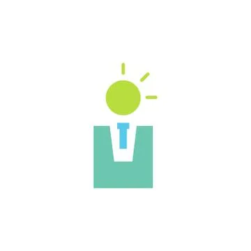 Suggestion vector icon logo design Stock Illustration