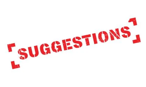 Suggestions rubber stamp Stock Illustration