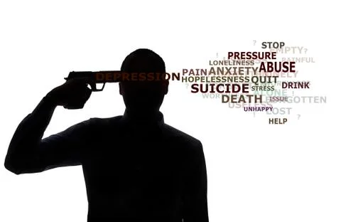 Suicide Stock Illustration