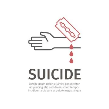 Suicide Stock Illustration