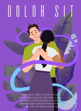 Suicide Prevention Awareness on a vector poster featuring supportive hugs for a Stock Illustration