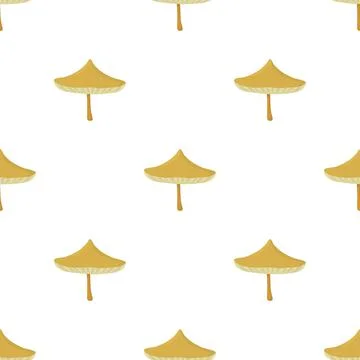 Suillus bovinus pattern seamless vector Illustrazione stock