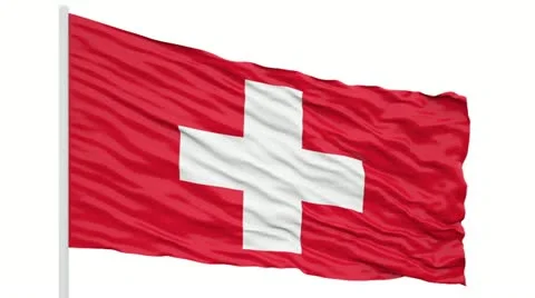 Suisse flag animation Stock Footage 20461069