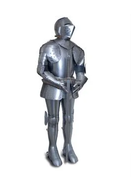Suit of armor, isolated Foto stock