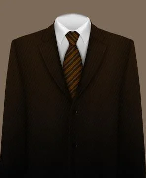 Suit background with tie Illustrazione stock