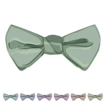 Suit bow tie cartoon vector graphic Stock Illustration
