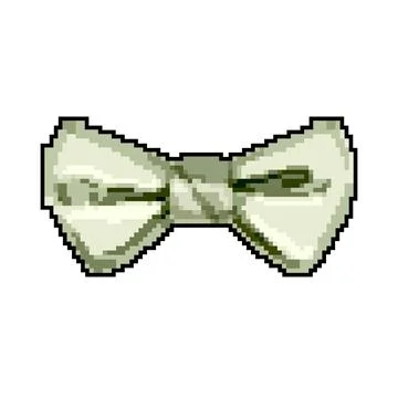 Suit bow tie game pixel art vector illustration Illustrazione stock