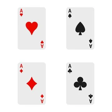 Suit deck of playing cards on white background. Vector illustration... Stock Illustration