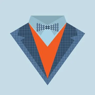 Suit element background Stock Illustration