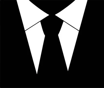 Suit icon isolated on white background Stock Illustration
