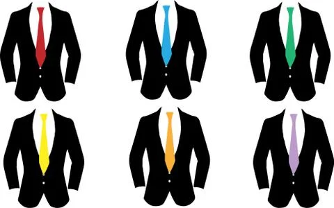 Suit icon on white background Stock Illustration