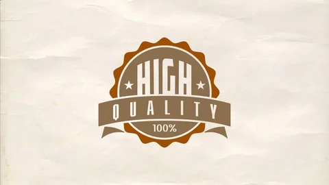 Suit mark composed by circled layers using huge typography over a crumpled Stock Footage 128702740