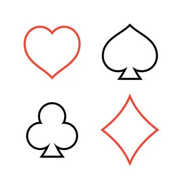 Suit of playing cards Stock Illustration
