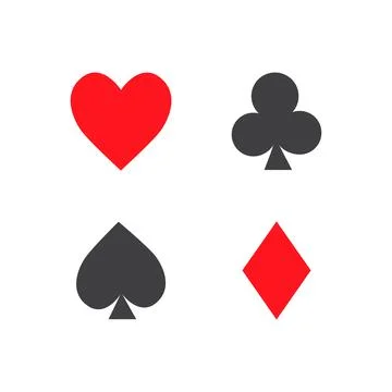 Suit of playing cards vector Stock Illustration