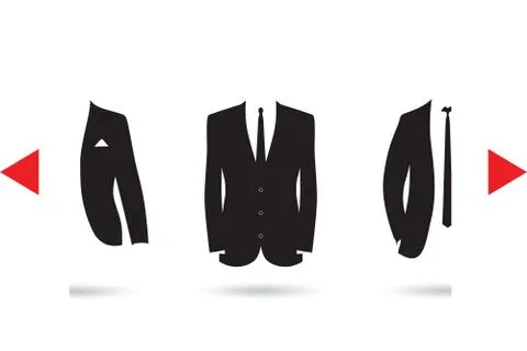 Suit selection 스톡 일러스트