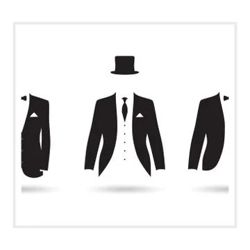 Suit selection Illustrazione stock