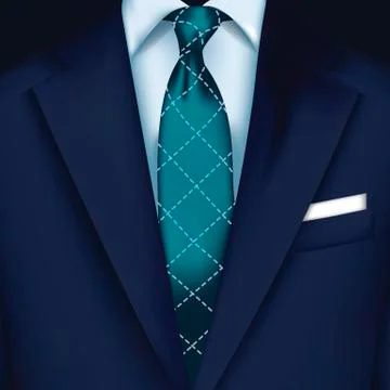 Suit vector background with tie Stock Illustration