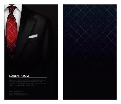 Suit vector background with tie Illustrazione stock