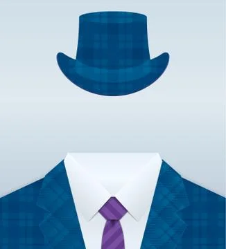 Suit vector banner close up image Stock Illustration