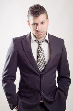 Suit young man Stock-Fotos