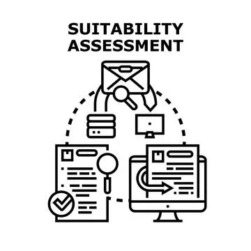 Suitability assessment process for evaluation and approval イラスト素材
