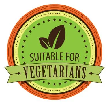 Suitable For Vegetarians Ilustração Stock