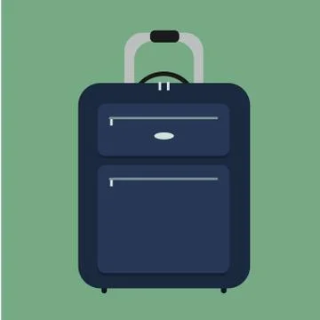 Suitcase Blue Stock Illustration