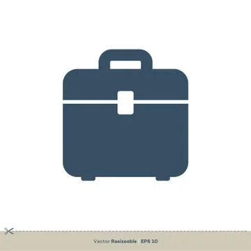 Suitcase, Briefcase Icon Vector Logo Template Illustration Design. Vector EPS 10 Illustration