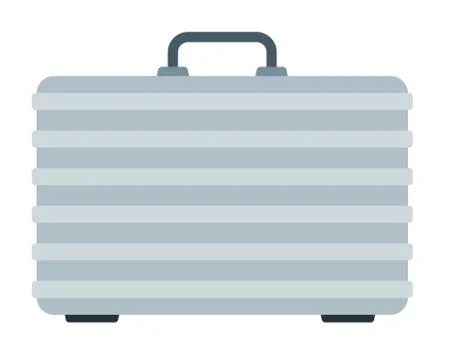 Suitcase for carrying, storing a quadcopter flat icon vector isolated. Stock Illustration