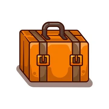 Suitcase. cartoon vector illustration. Stock Illustration