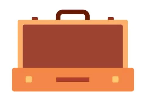 Suitcase for clothes vector icon flat isolated Stock Illustration
