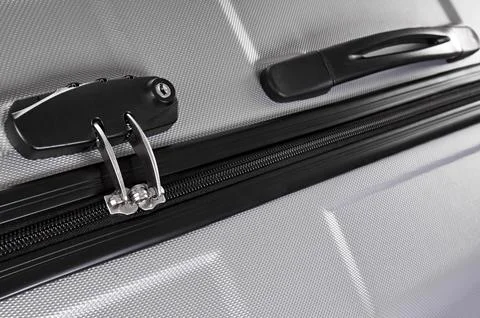 Suitcase with combination lock Photos