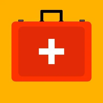 A suitcase of the doctor Stock Illustration