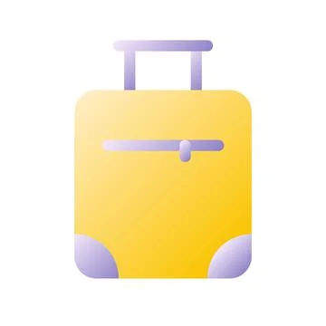 Suitcase flat gradient two-color ui icon Illustrazione stock