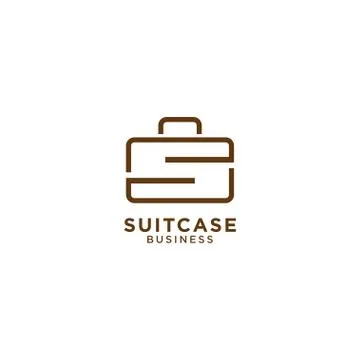 Suitcase graphic design template Stock Illustration