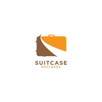 Suitcase graphic design template Stock Illustration