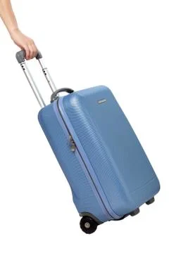 Suitcase in hand Foto stock