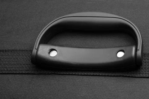 Suitcase handle closeup Stock Photos