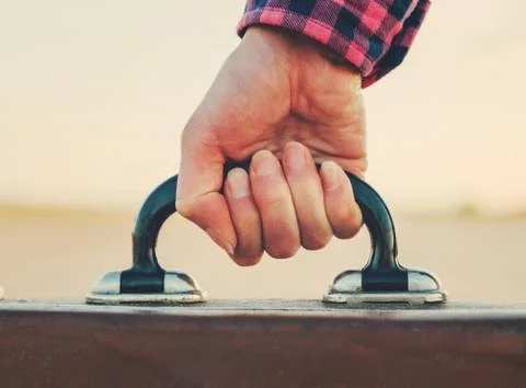 Suitcase handle Stock Photos