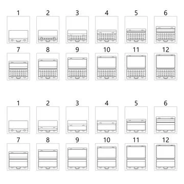 Suitcase icon animation. Stock Illustration