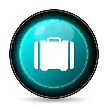Suitcase icon. Internet button on white background.. Stock Illustration