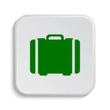 Suitcase icon. Internet button on white background.. Stock Illustration