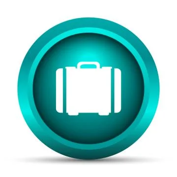 Suitcase icon. Internet button on white background.. Stock Illustration