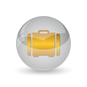 Suitcase icon. Internet button on white background. . Stock Illustration
