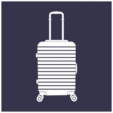 Suitcase icon simple design Stock Illustration