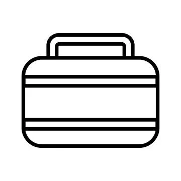 Suitcase icon vector Stock Illustration