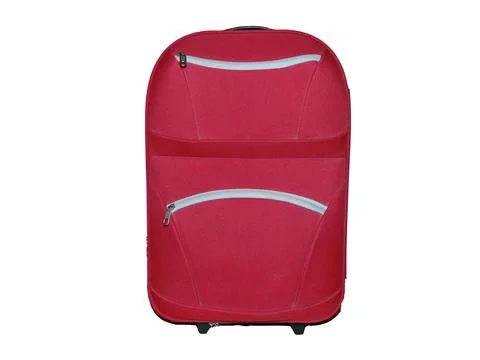 Suitcase isolated on white background Stockfoto's