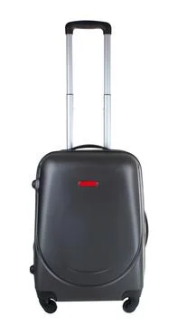 Suitcase with long handle Foto stock