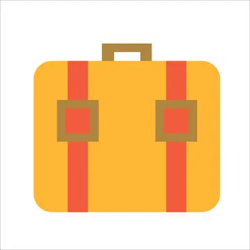 Suitcase for luggage and documents on an isolated background. Travel suitcase Stock Illustration