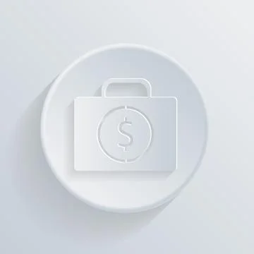 Suitcase with money Stock Illustration